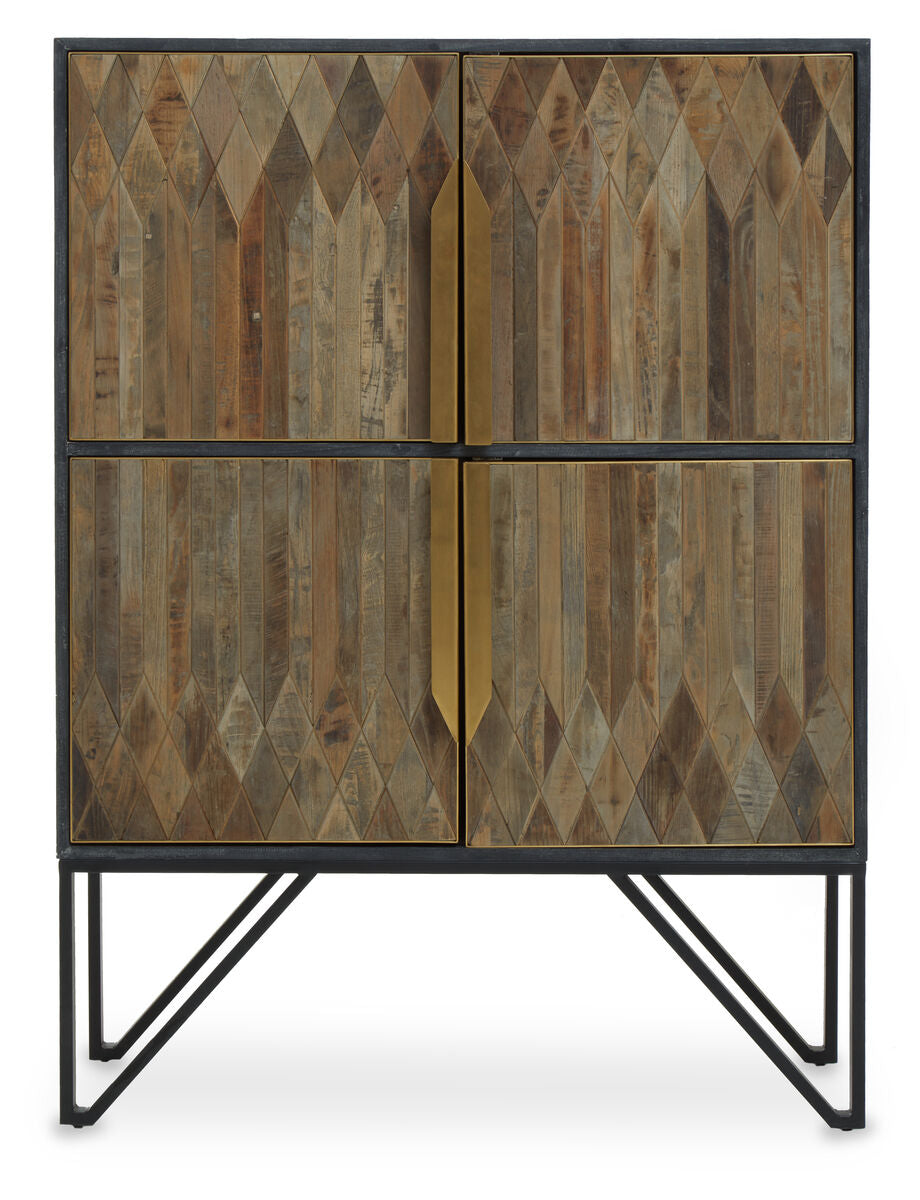 Zarina Textured Wooden Cabinet