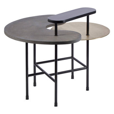 Layered Tops Grey and Black Coffee Table | Serrano