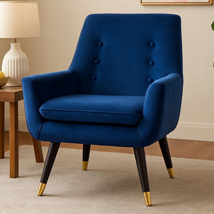 Sara Midnight Velvet Armchair