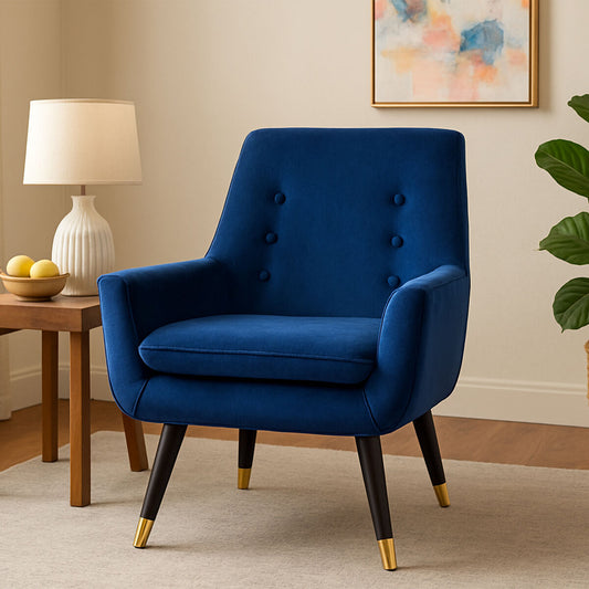Sara Midnight Velvet Armchair