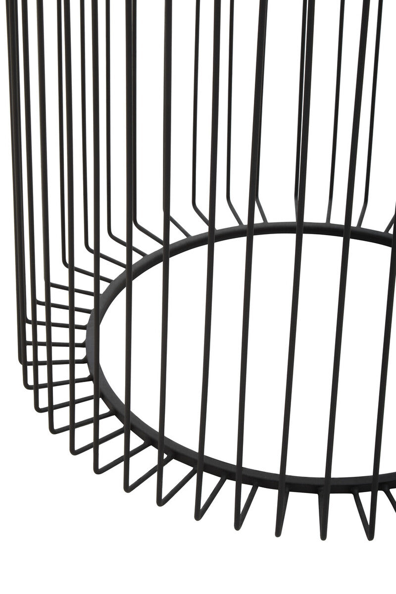 Trento Round End Table With Glass Top