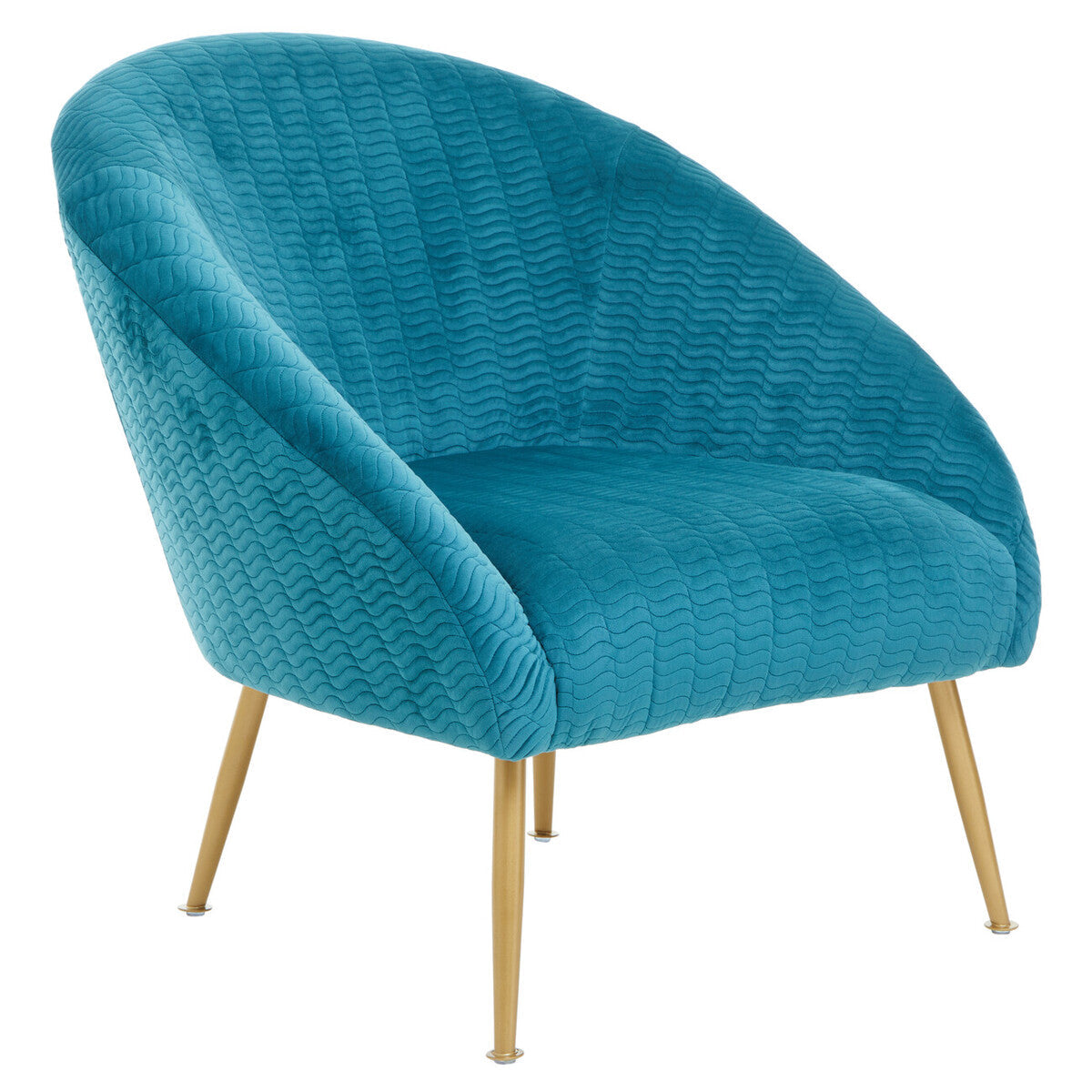 Tania Blue Velvet Occasional Chair