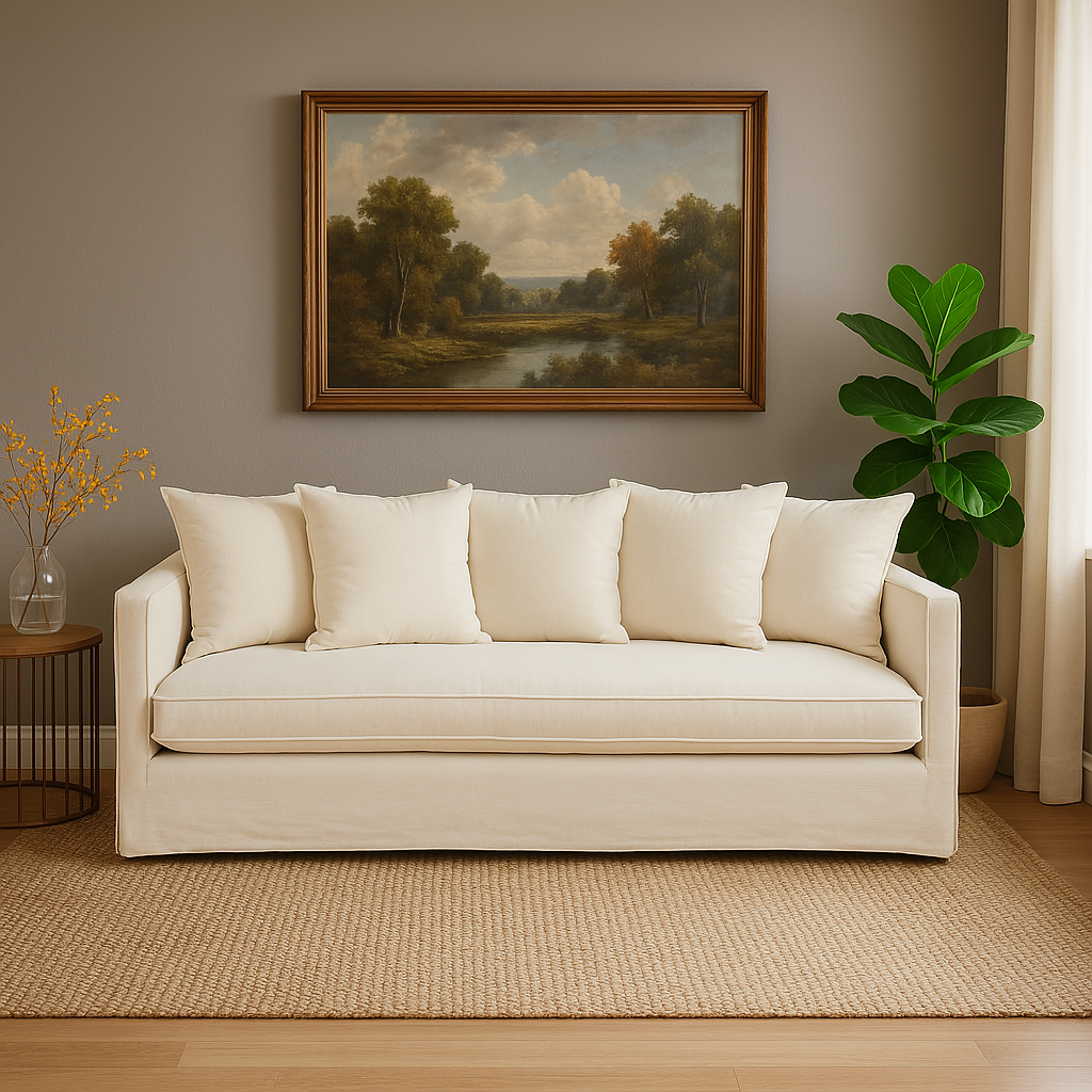 3 Seater Cream Sofa | Antibes