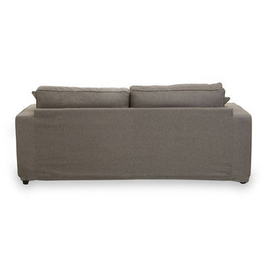 3 Seater Grey Fabric Sofa, Valensole