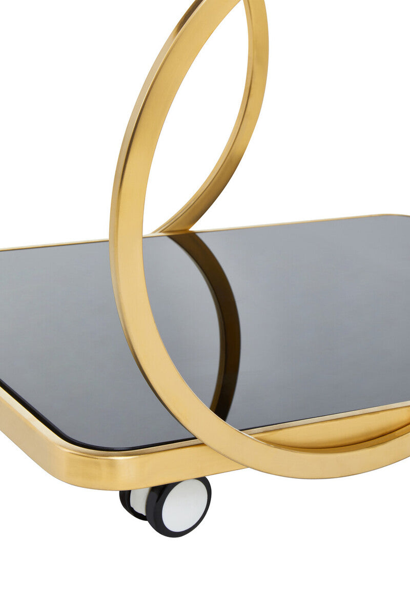 Alvaro Gold Finish Drinks Trolley