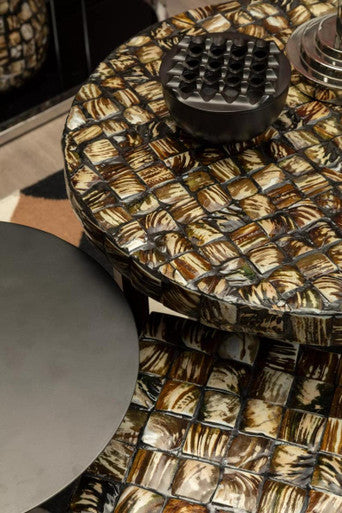 Mother of Pearl Square Side Table | Branna