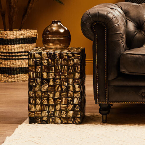 Mother of Pearl Square Side Table | Branna