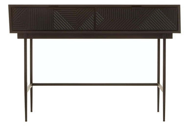 Jakara Black 2 Drawer Console Table
