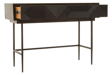 Jakara Black 2 Drawer Console Table