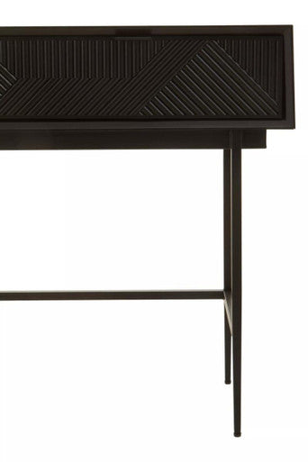 Jakara Black 2 Drawer Console Table