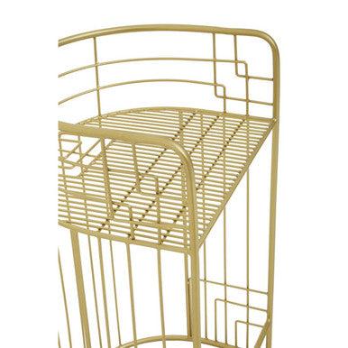 Rabia Gold Finish Bar Chair