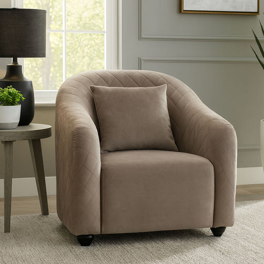 Fifi Grey Velvet Chair