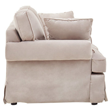 2 Seater Mink Velvet Sofa, Ralph