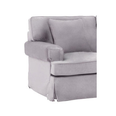 2 Seater Grey Velvet Sofa | Ralph