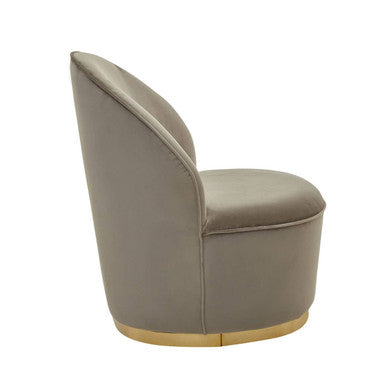 Kids Tamra Mink Velvet Gold Base Chair