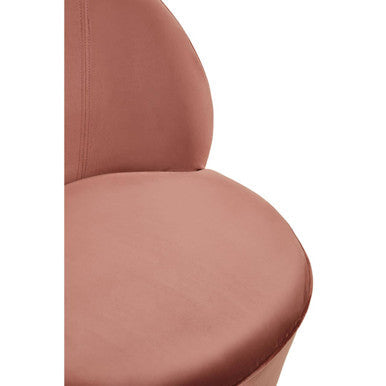 Tamra Dusty Pink Velvet Gold Base Chair