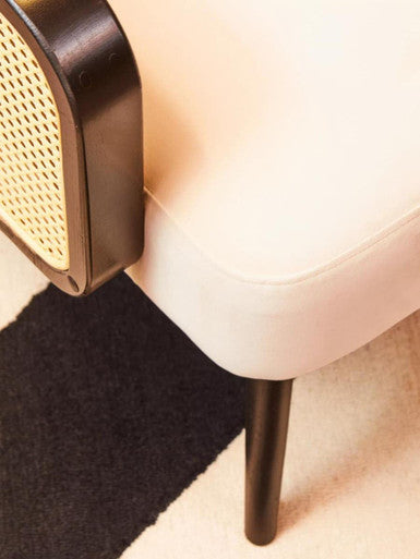 Hala Cream Velvet Armchair
