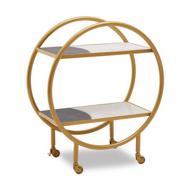 Brass Finished 2 Tier Unit | Vizzini