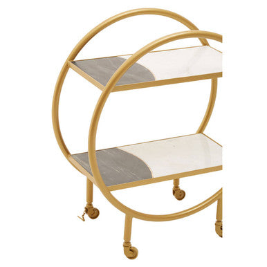 Brass Finished 2 Tier Unit | Vizzini
