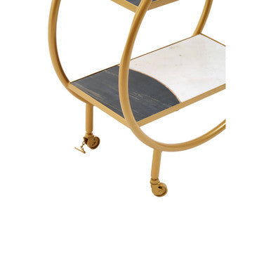 Brass Finished 2 Tier Unit | Vizzini