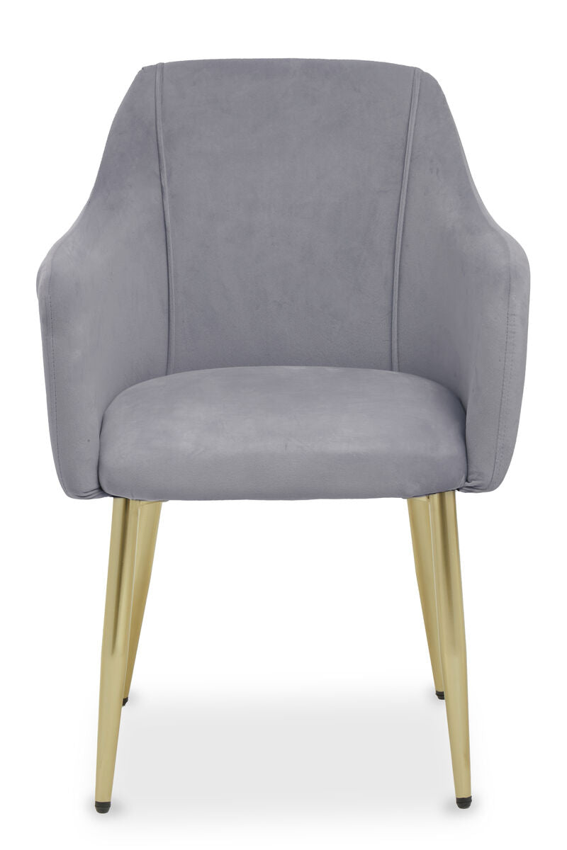 Grey Velvet Dining Chair | Darcy