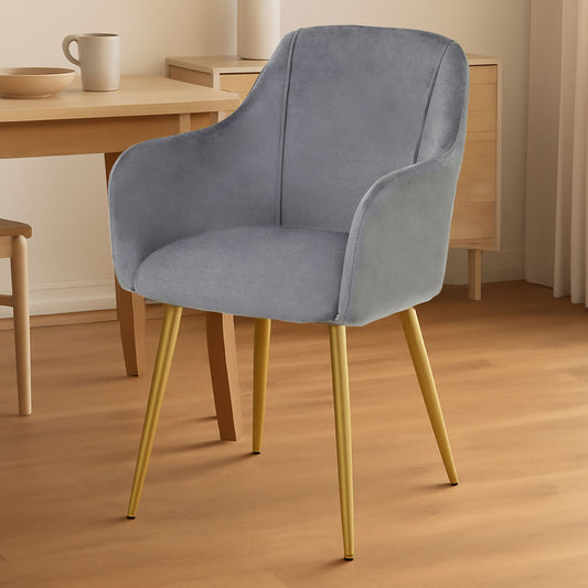 Darcy Grey Velvet Dining Chair