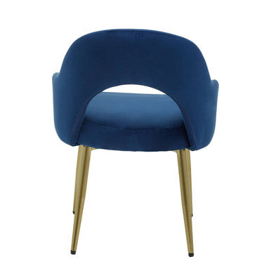 Midnight Blue Velvet Dining Chair | Dani