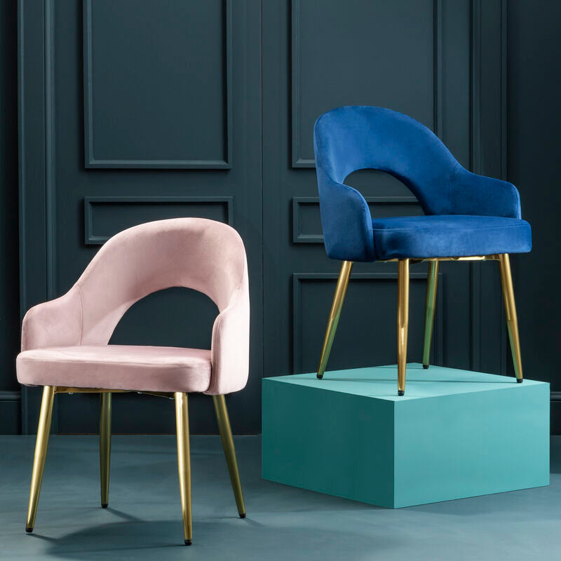 Midnight Blue Velvet Dining Chair | Dani