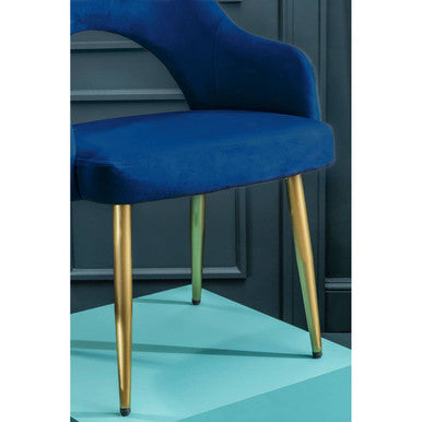 Midnight Blue Velvet Dining Chair | Dani