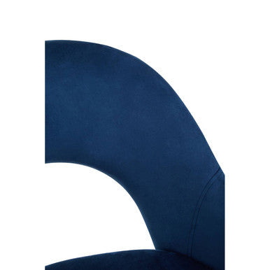 Midnight Blue Velvet Dining Chair | Dani