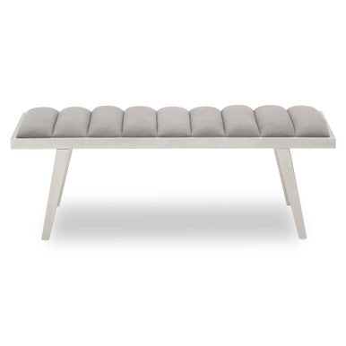 Gilden Grey Bench With Splayed Legs