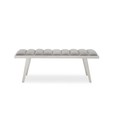 Gilden Grey Bench With Splayed Legs