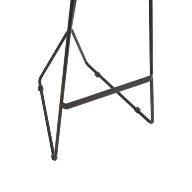 Nandri Distressed Brown Acacia Wood Bar Stool