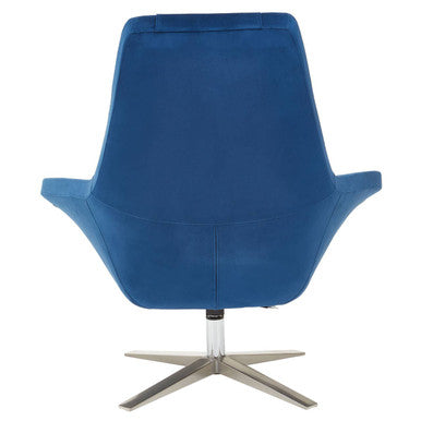Kalo Navy Velvet Armchair