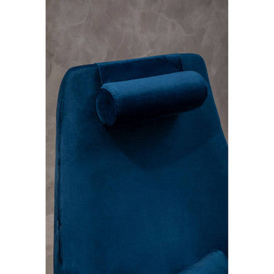 Kalo Navy Velvet Armchair