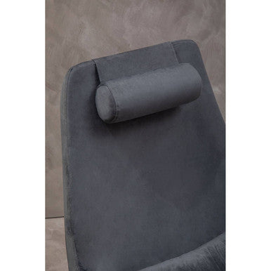 Kalo Grey Velvet Armchair