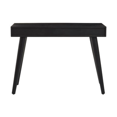 Silver and White Two Drawer Console Table in Acacia Wood | Boho
