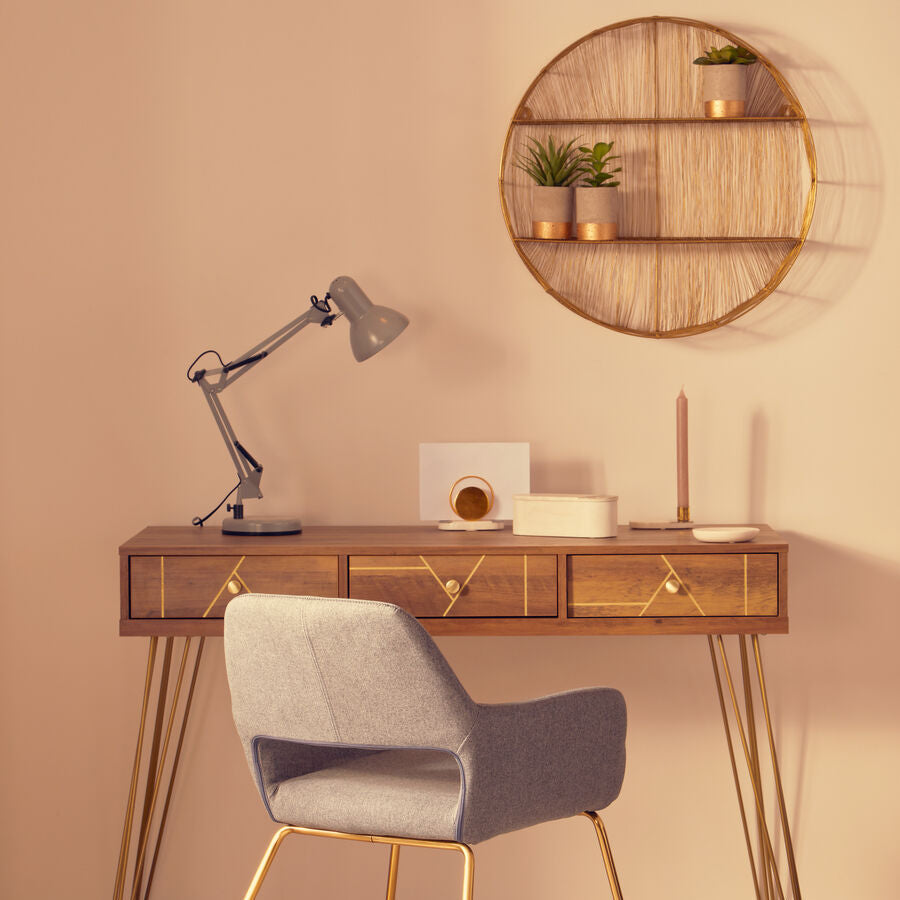 Gold Wire Round Wall Shelf | Enzo