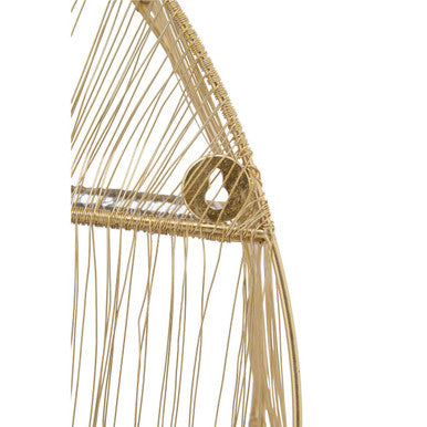 Enzo Gold Wire Round Wall Shelf