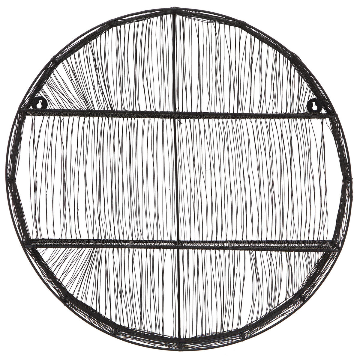 Black Wire Round Wall Shelf | Enzo