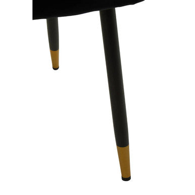 Warren Black Velvet Dining Chair