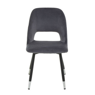 Warren Grey Velvet Dining Chair