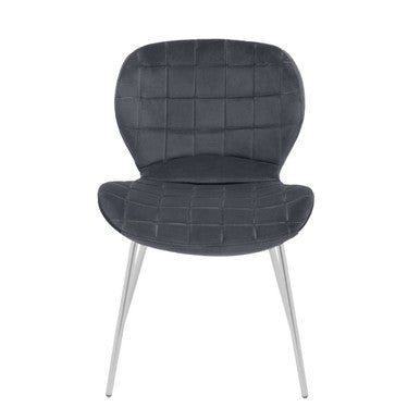 Grey Velvet Dining Chair | Warton
