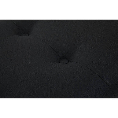 Alea Black Fabric Bench