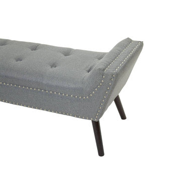 Alea Grey Fabric Bench