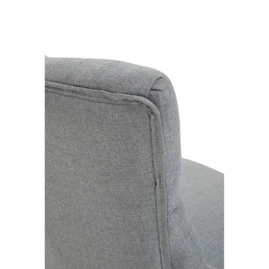 Anita Grey Fabric And Chrome Finish Base Home Office Chair