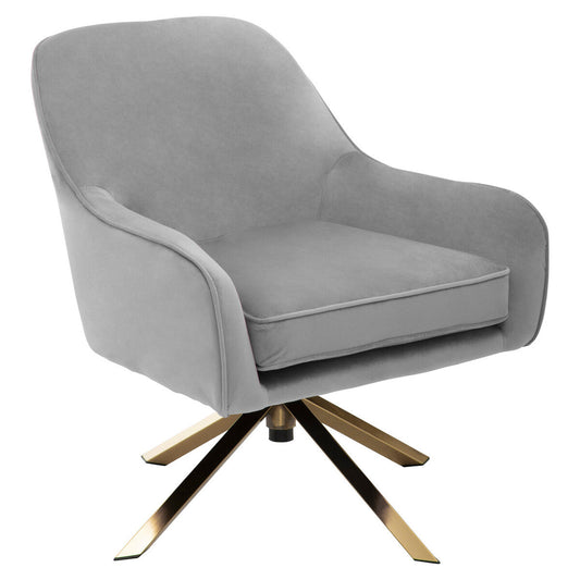 Avery Grey Velvet Chair
