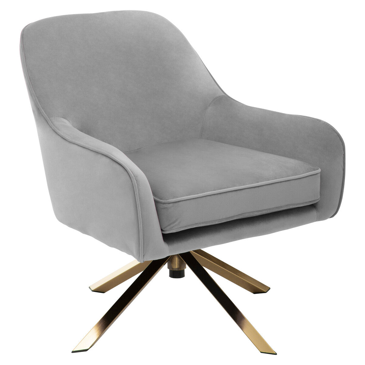 Avery Grey Velvet Chair