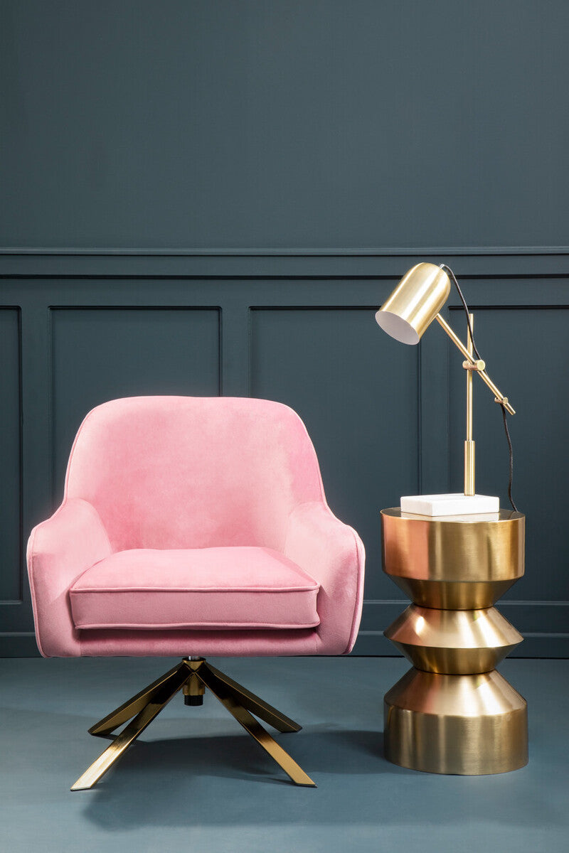 Avery Pink Velvet Chair