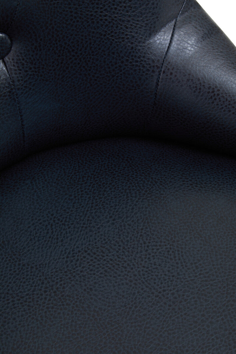 Walson Black Leather Effect Home Office Chair